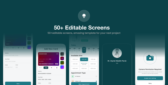 Mediqa- Medical Mobile App UI Kit