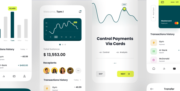 DaPay - Fintech Mobile App UI KIT