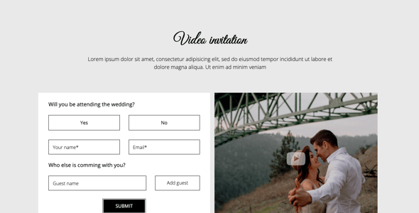 Belle - Responsive Wedding Template