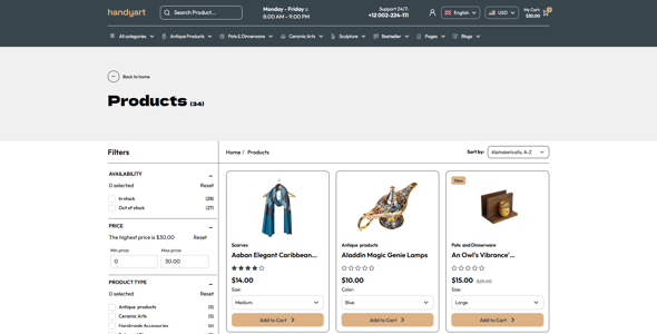 Handyart - Art & Handmade Shop Shopify OS 2.0