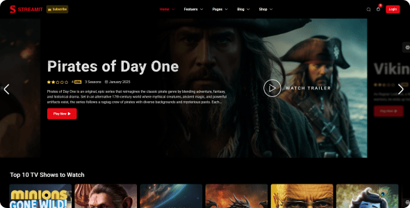 Streamit WP - Video Streaming WordPress Theme