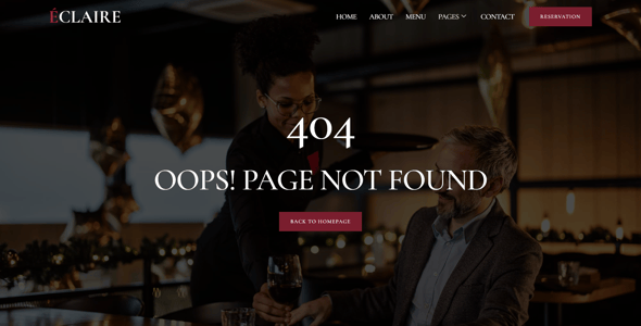 Eclaire - Luxury Restaurant Elementor Template Kit