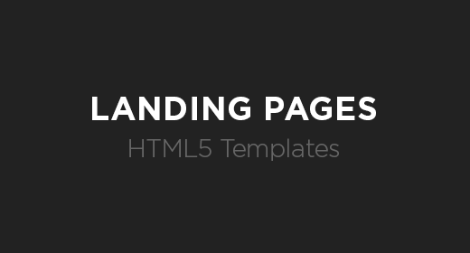 HTML5 Landing Pages Templates