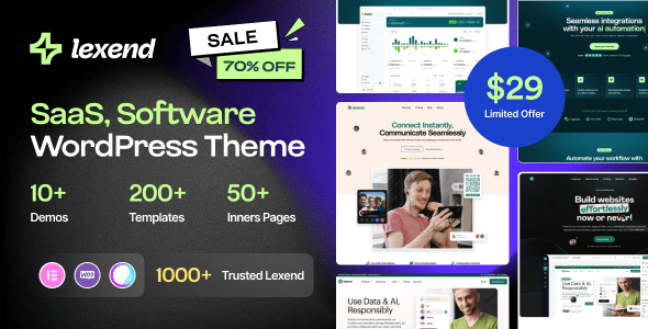 Lexend - Software, SaaS & Startup WordPress Theme