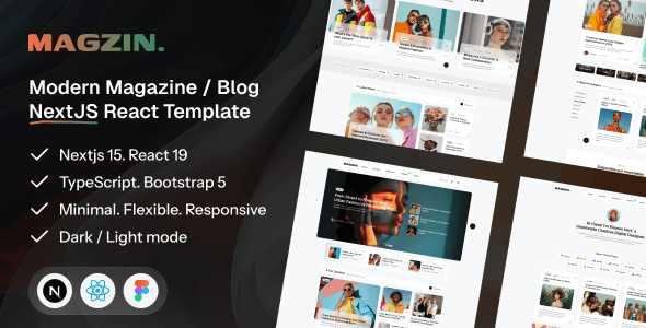 Magzin - Creative Magazine & Blog NextJS Template