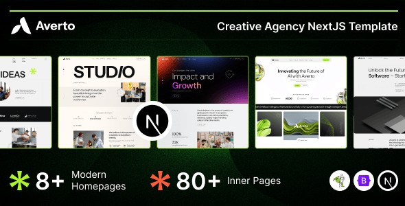 Averto - Creative Digital Agency NextJS Template