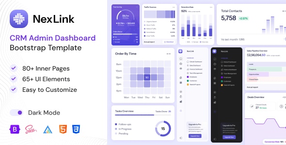 NexLink | CRM Admin Dashboard Bootstrap Template
