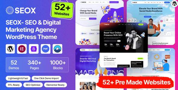 SEOX - SEO & Digital Marketing Agency WordPress  Theme