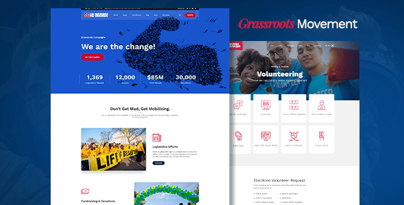 Vox Populi - Political Party & Candidate WordPress Theme