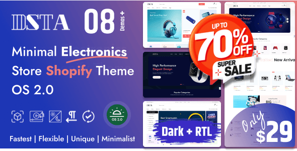 Dsta - Minimal Multipurpose Shopify Theme OS 2.0