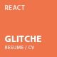 Glitche - CV Resume React NextJS Template - ThemeForest Item for Sale